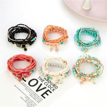Free Bohemian Beaded Bracelet Set (Value $49) on $120+ Orders