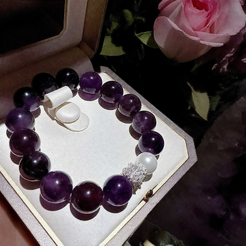 Amethyst Violet Bracelet: Rich Purple Energy for Emotional Balance