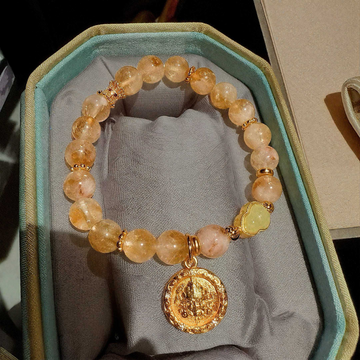Citrine Yellow God of Wealth Bracelet