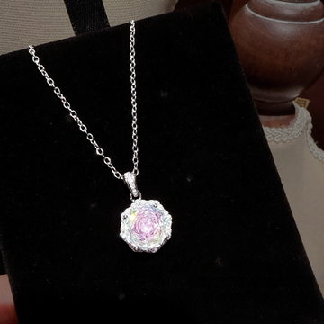 Colorful Rose - Cut Flower Necklace