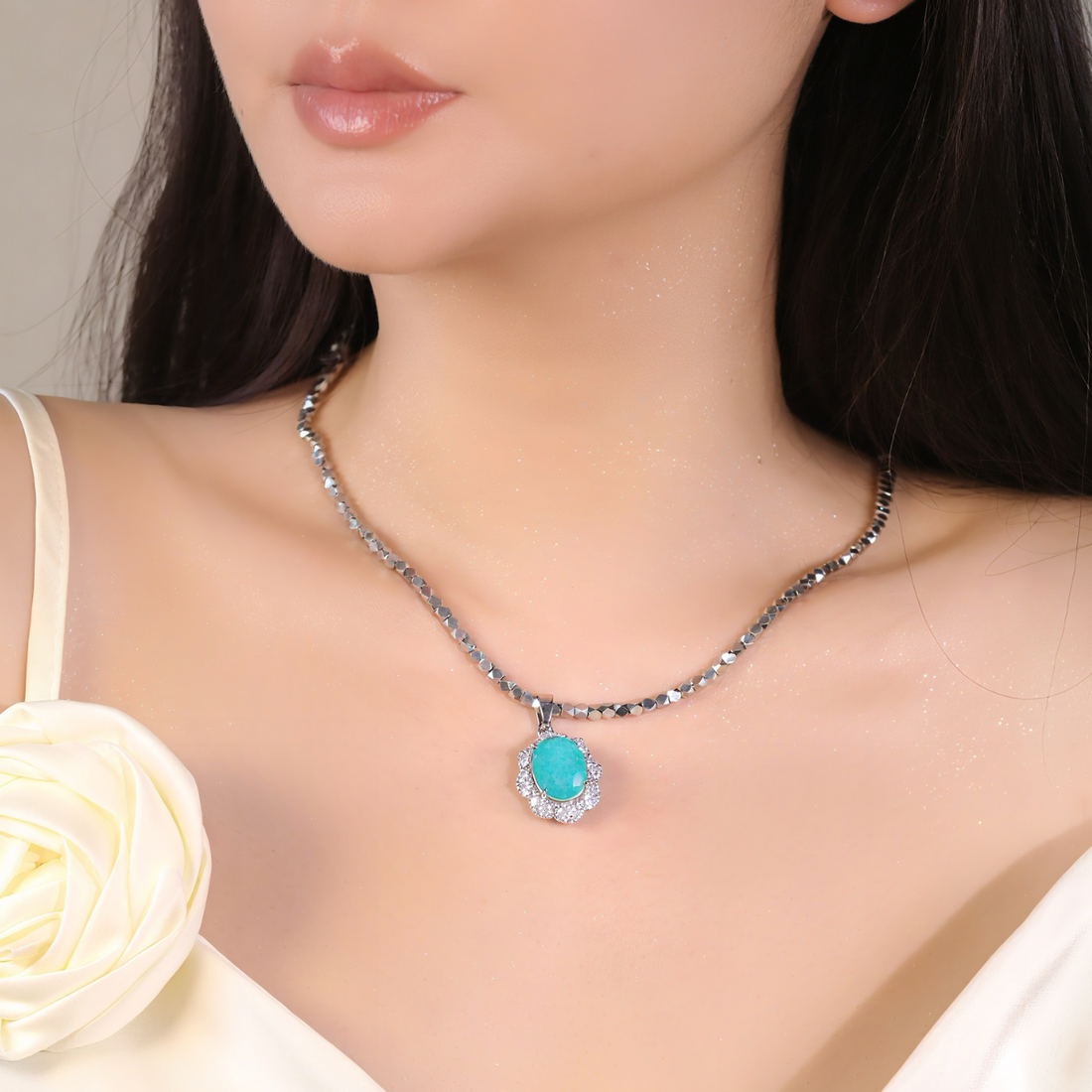 Zircon Sparkling Necklace 