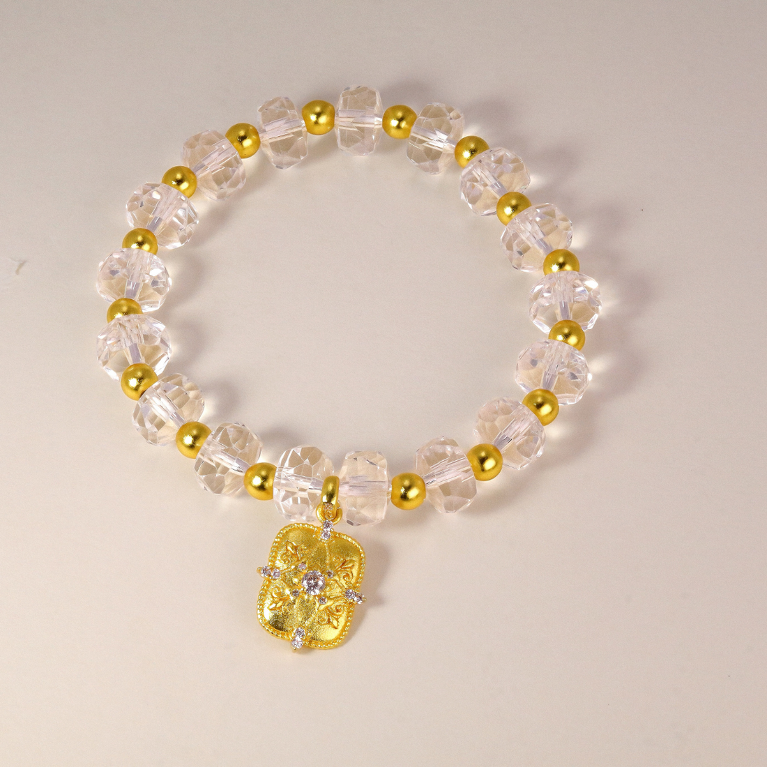 faceted crystal bracelet
