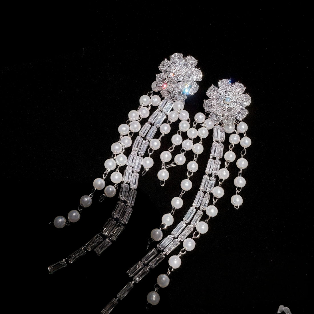 Zircon & 18K Gold Plated, 925 Silver