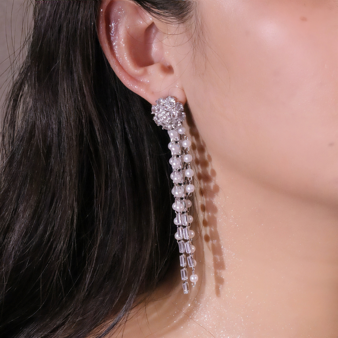 Zircon & 18K Gold Plated, 925 Silver
